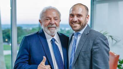 Lula Da Silva junto a Martín Guzmán