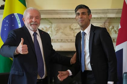 Lula da Silva junto a Rishi Sunak
