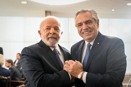 Lula da Silva y Alberto Fernández, este martes en Brasilia