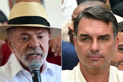 Lula Da Silva y Flavio Bolsonaro.