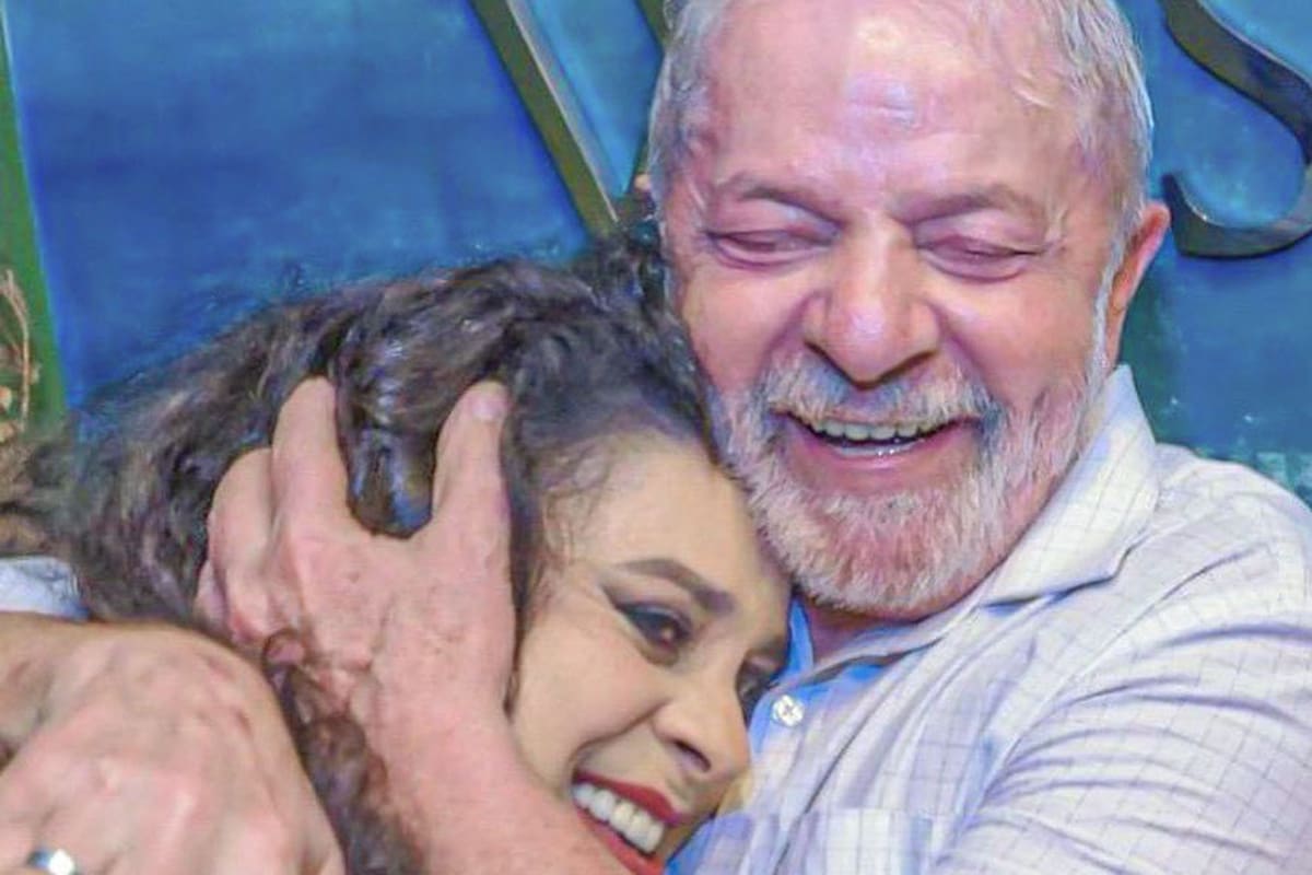 Lula da Silva y Gal Costa, quien había apoyado su candidatura