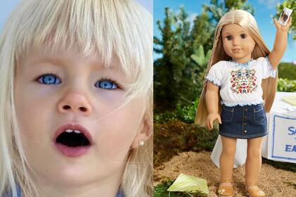 Luli Salazar viajó a Nueva York sin revelar su compañia pero mostró la muñeca que le compró su hija Matilda