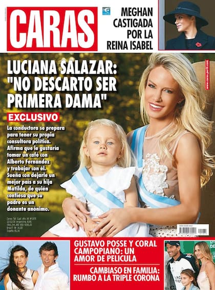 Luli y su hija Matilda en la tapa de la revista Caras.