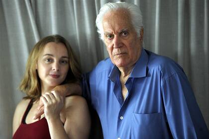 Luppi junto a la española Susana Hornos, su última pareja