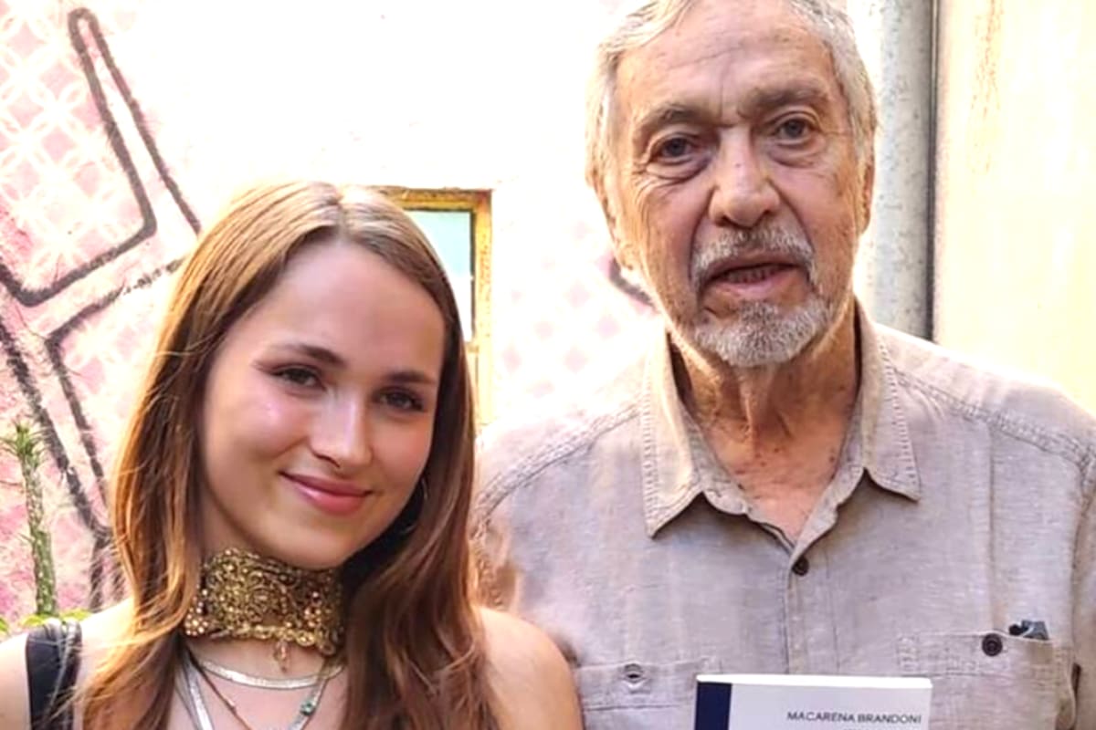 Macarena junto a Luis Brandoni (Captura: Instagram @macabrandoni)