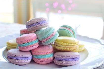Macarons de merengue italiano