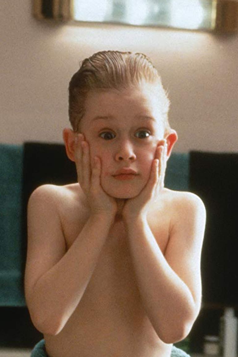 Macaulay Culkin, en una escena de Mi pobre angelito