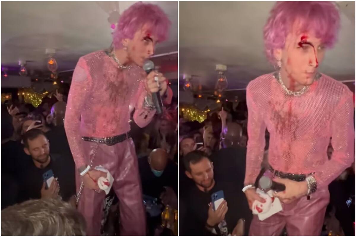 Machine Gun Kelly tuvo una riesgosa actitud en pleno show