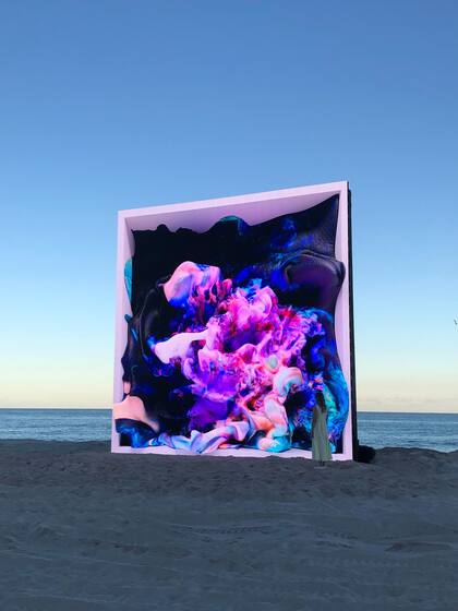 Machine Hallucinations: Coral, de Refik Anadol, escultura mutante realizada con inteligencia artificial que se exhibió en Miami, podrá verse en el Teatro Colón durante la Semana del Arte