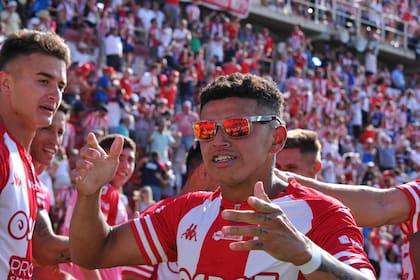 Machuca, autor del primer gol de Unión ante Colón, en el clásico de Santa Fe