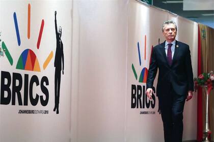 Macri, al llegar a la sede de la cumbre de los Brics