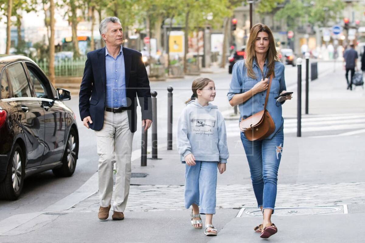 Macri, Awada y Antonia en París