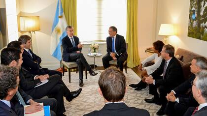Macri, ayer, reunido con empresarios en el último día de su visita a Nueva York
