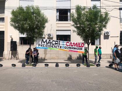 Macri candidato, foto de Dolores.