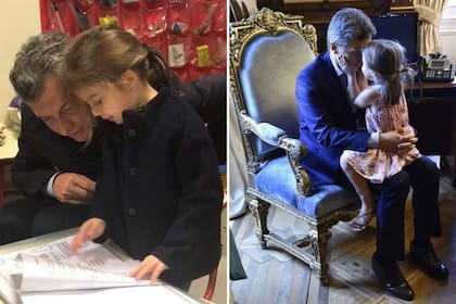 Macri compartió algunas imágenes con Antonia de la época donde fue el máximo mandatario
