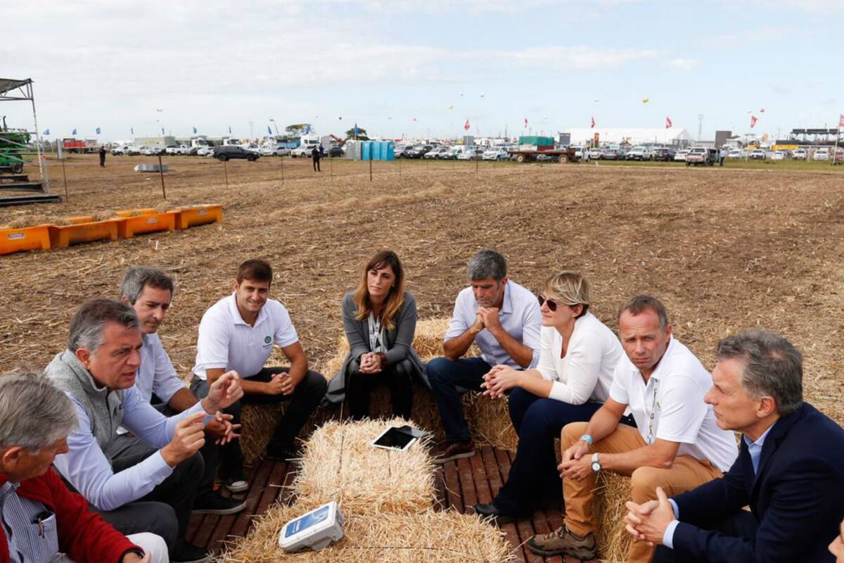 Macri con los referentes en AgTech