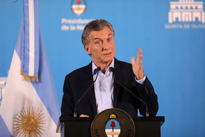 Macri, durante la conferencia de prensa del miércoles