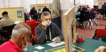 Macri en el mundial de bridge