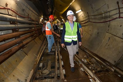 Macri en las obras del Riachuelo, una imagen que se repetirá en campaña