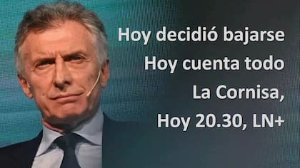 Macri estará hoy a las 20.30 en LN+, con Luis Majul
