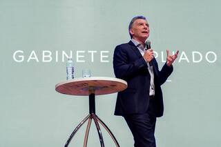 Macri cantó "Argentina, Argentina" y afirmó que "este cambio es para siempre"