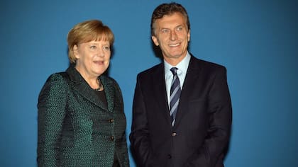 Macri fue recibido por Angela Merkel