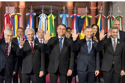 Macri hizo el traspaso de la presidencia pro tempore a su par brasileño, Jair Bolsonaro