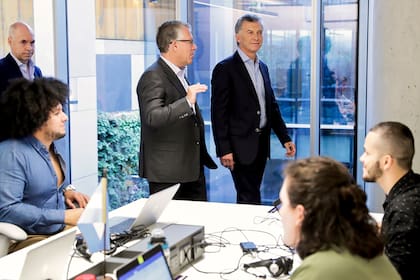 Macri inauguró ayer un nuevo edificio de la firma Accenture