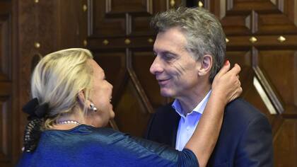 Elisa Carrió y Mauricio Macri