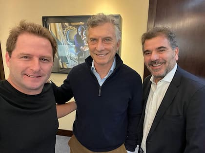Macri, junto a Cristian Ritondo y Alex Campbell