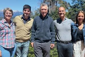 Macri recibió a un grupo de legisladores de Río Negro en Cumelén