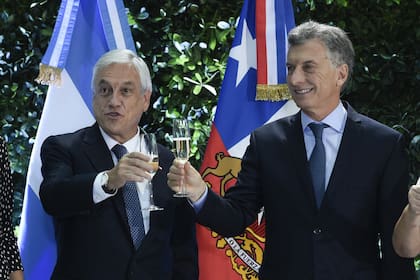 Macri recibió este mediodía a Piñera en la Casa de Gobierno