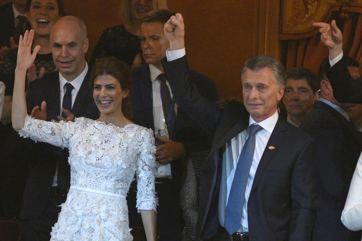 Macri se emocionó al finalizar la Gala en el Colón