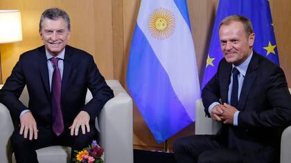 Macri se reunió con el presidente del Consejo Europeo, Donald Tusk