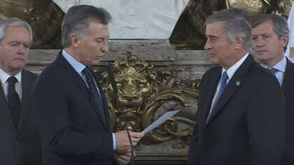 Macri tomó juramento a Aguad y Finocchiaro