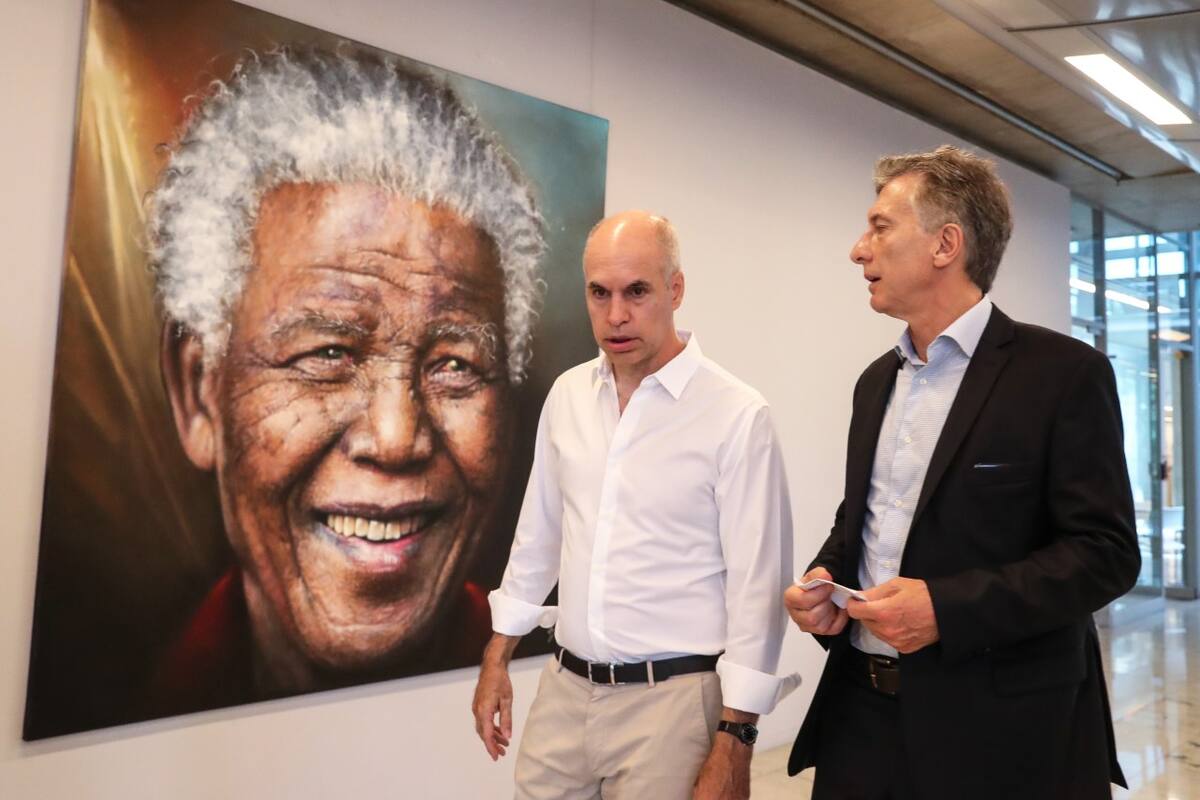 Macri visitó a Larreta en la sede del gobierno porteño y participó de una reunión de gabinete