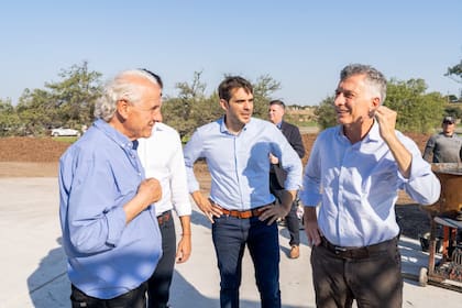 Macri visitó hoy la localidad de San Nicolás, donde respaldó al intendente Manuel Passaglia