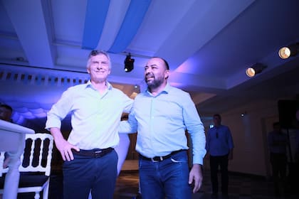 Macri y Lalo Creus, en un acto en La Matanza en diciembre del año pasado