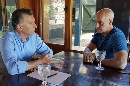 Macri y Larreta, en una reunión en el Sur (Archivo)
