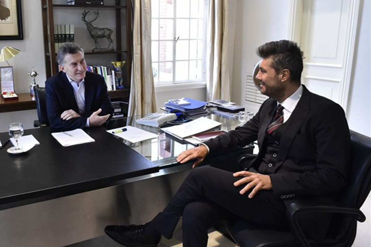 Macri y Tinelli, en una charla que mantuvieron en Olivos