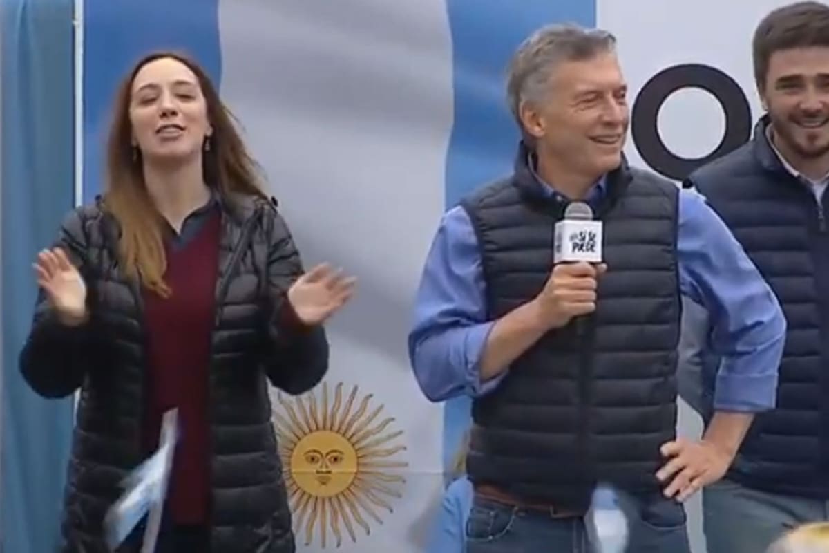 Macri y Vidal, en la marcha del Sí se puede en Olavarría