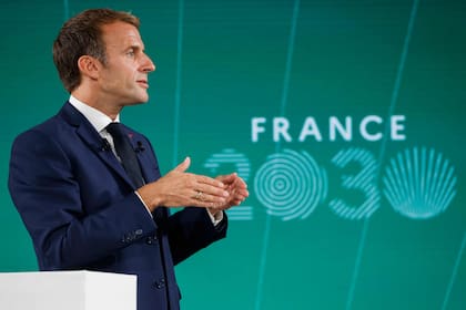 Macron, durante la presentación de France 2030