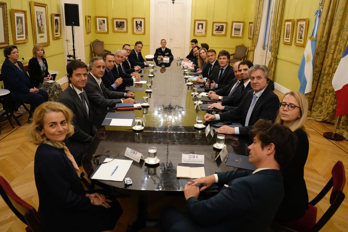 Macron, Milei y los empresarios