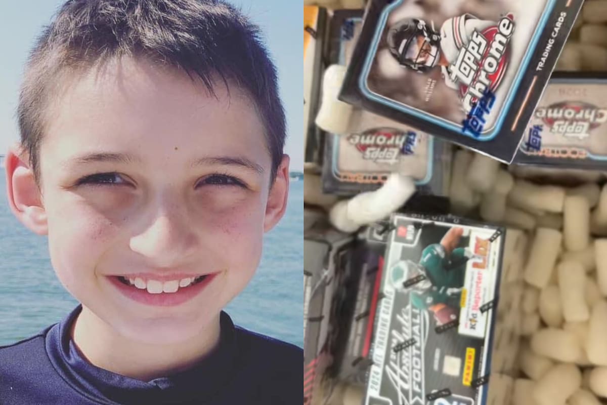 Madden Forrest, un niño de Virginia, creó un exitoso negocio de reventa de cartas deportivas