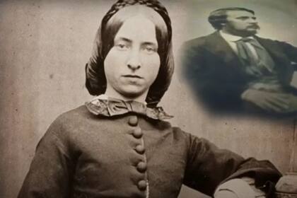 Madeleine Smith y Pierre Emile L'Angelier.