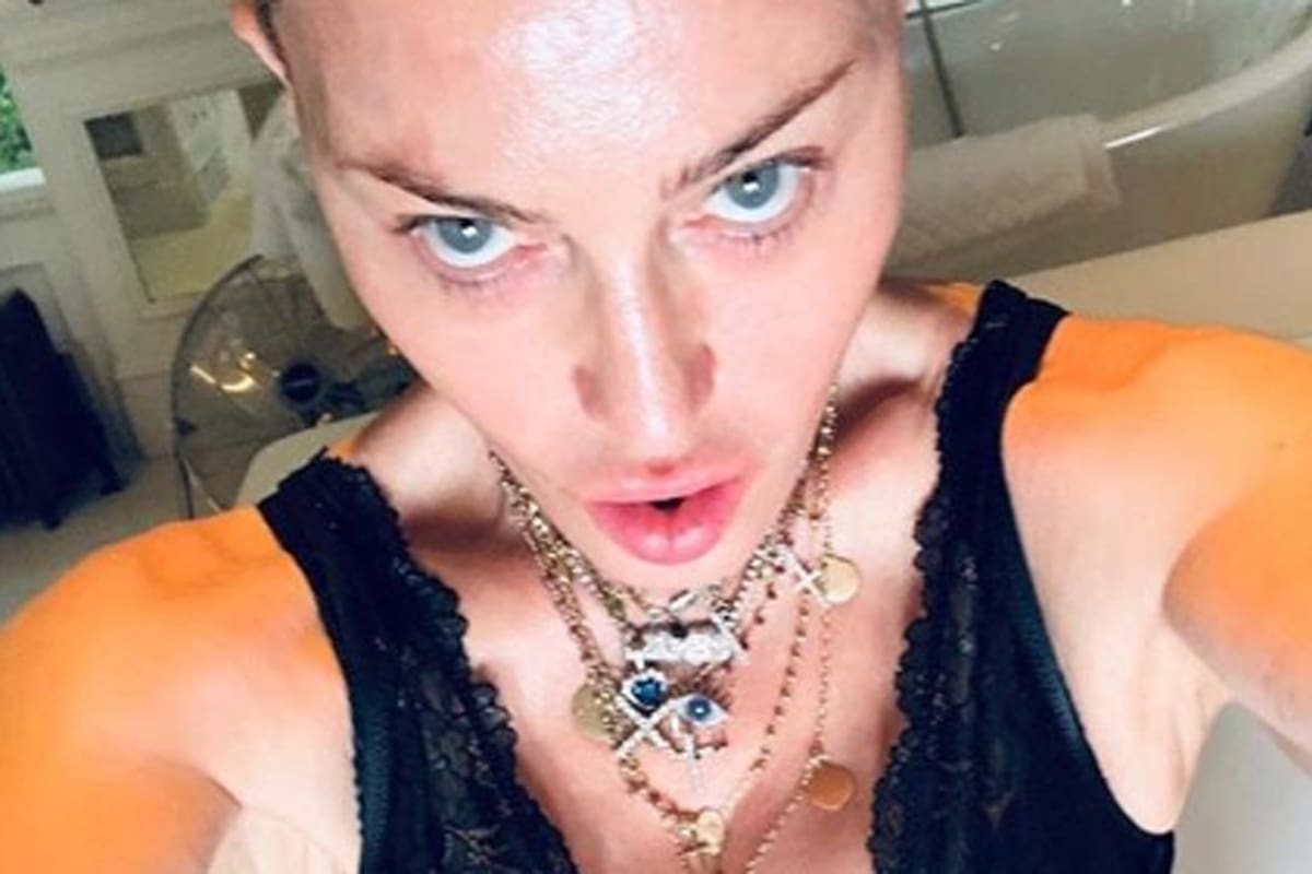 Madonna se mostró en la intimidad