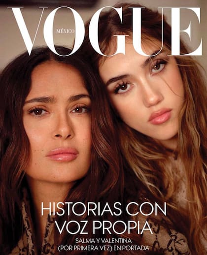 Madre e hija fueron tapa de revista. La joven quiere seguir los pasos de su mamá.