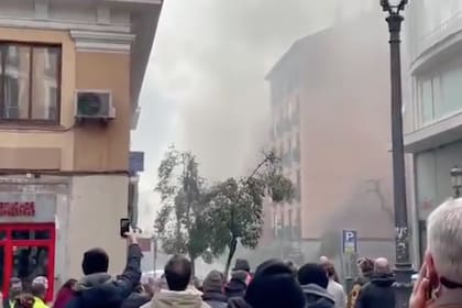 La explosión sacudió el centro de Madrid