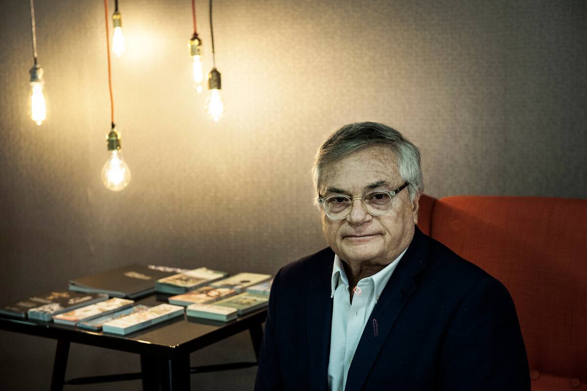 MADRID, SPAIN – MARCH 12: Venezuelan writer Moises Naim poses for a portrait session after the presentation of his new book ‘Dos espias en Caracas’ (Two spies in Caracas) at the Penguin Random House offices on March 12, 2019 in Madrid, Spain. (Photo by Quim Llenas/Getty Images)