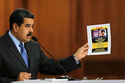 Maduro, durante su discurso de anoche